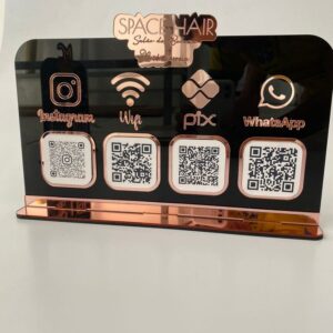 Premium Social Media QR Stand
